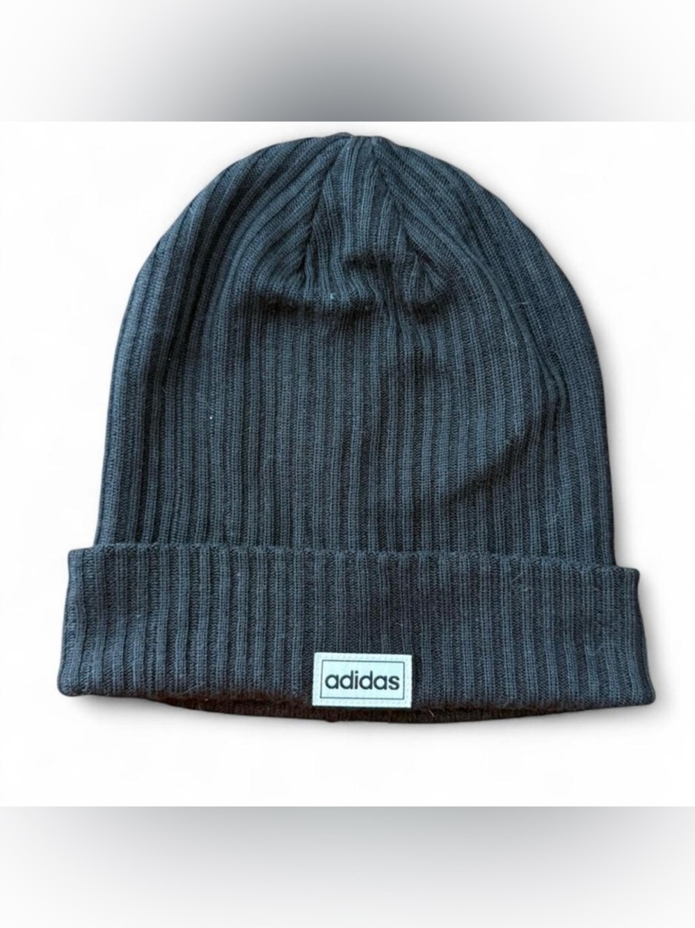 Adidas Black Men’s Ribbed Cuffed Beanie